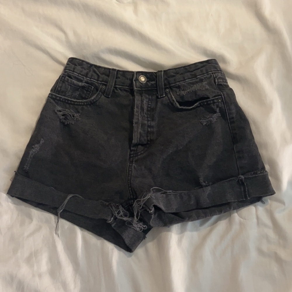 Wild Fable Black Jean Shorts Mid-Thigh Length